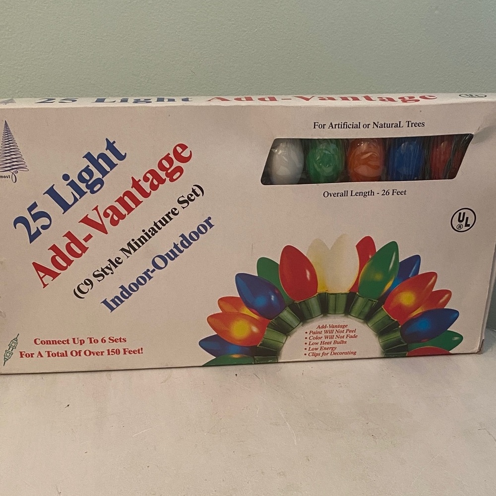 Add-Vantage 25 Light Indoor-Outdoor String Lights - Multicolor